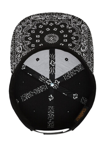Flexfit Bandana Snapback, Black/Paisley, One Size bedrucken, Art.-Nr. 383681770