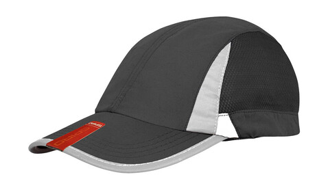Result Caps Spiro Sport Cap, Black/White, One Size bedrucken, Art.-Nr. 386341500