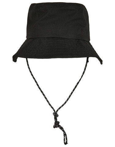 Flexfit Adjustable Flexfit Bucket Hat, Black, One Size bedrucken, Art.-Nr. 387681010