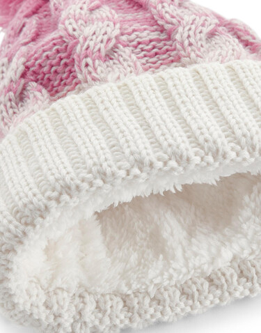 Beechfield Ombré Beanie, Black/Light Grey, One Size bedrucken, Art.-Nr. 392691550