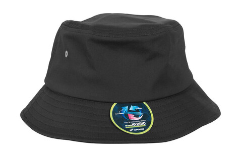 Flexfit Nylon Bucket Hat, Black, One Size bedrucken, Art.-Nr. 395681010