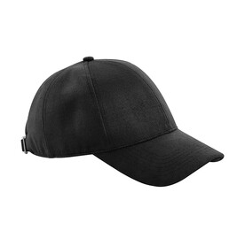 Beechfield Faux Suede 6 Panel Cap, Black, One Size bedrucken, Art.-Nr. 395691010