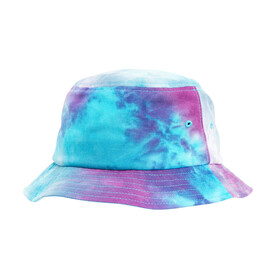Flexfit Festival Print Bucket Hat, Purple Turquoise, One Size bedrucken, Art.-Nr. 396683480