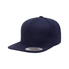 Flexfit Premium 5 Panel Snapback, Black/Black, One Size bedrucken, Art.-Nr. 399681510