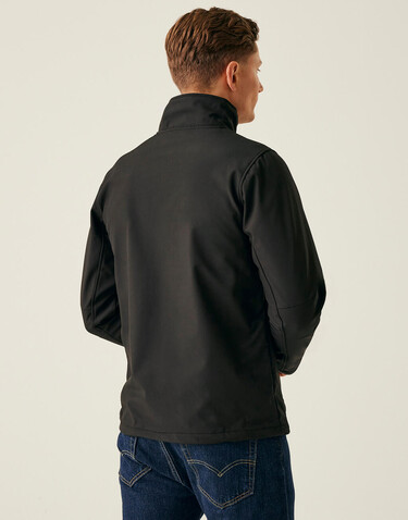 Regatta Arcola 3 Layer Softshell, Black/Seal Grey, S bedrucken, Art.-Nr. 400171513