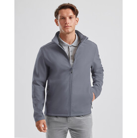 Russell Europe Essential Softshell Jacket, Black, XS bedrucken, Art.-Nr. 401001012