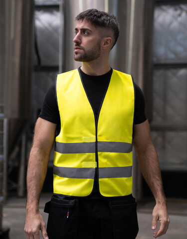 Korntex Safety Vest Wolfsburg, Neon Pink, 2XL bedrucken, Art.-Nr. 401134234