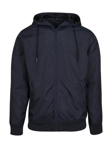 Build Your Brand Windrunner, Navy/Navy, M bedrucken, Art.-Nr. 401392522