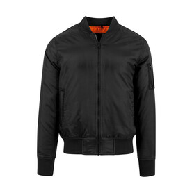 Build Your Brand Bomber Jacket, Black, XS bedrucken, Art.-Nr. 402391010