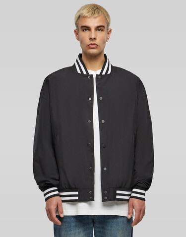 Build Your Brand Light College Jacket, Black, 3XL bedrucken, Art.-Nr. 403391016
