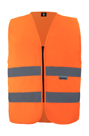 Korntex Safety Vest with Zipper Cologne, Orange, 5XL bedrucken, Art.-Nr. 406134109 Korntex Safety Vest with Zipper Cologne, Orange, 5XL bedrucken, Art.-Nr. 406134109