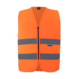 Korntex Safety Vest with Zipper Cologne, Orange, S bedrucken, Art.-Nr. 406134102