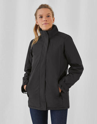 B &amp; C Real+/women Heavy Weight Jacket, Black, 2XL bedrucken, Art.-Nr. 408421017