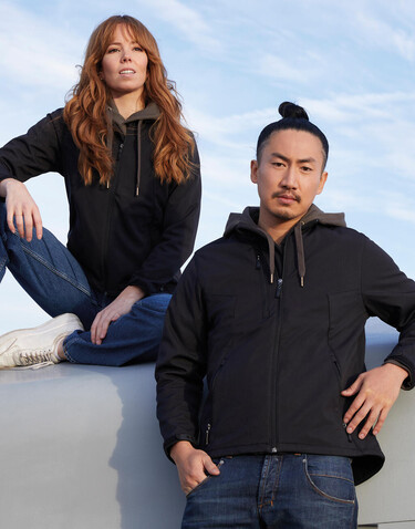 SG Signature Tagless Softshell Jacket Women, Black, XS bedrucken, Art.-Nr. 410521012