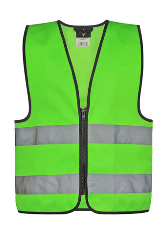 Korntex Signal Zipper Vest for Kids Aalborg, Neon Green, 2XS bedrucken, Art.-Nr. 412135051 Korntex Signal Zipper Vest for Kids Aalborg, Neon Green, 2XS bedrucken, Art.-Nr. 412135051