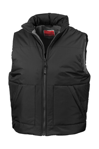 Result Fleece Lined Bodywarmer, Black, S bedrucken, Art.-Nr. 414331013