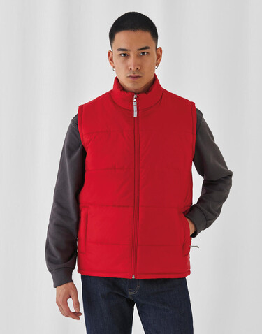 B &amp; C Bodywarmer/men, Red, 3XL bedrucken, Art.-Nr. 414424008
