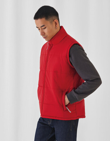B &amp; C Bodywarmer/men, Red, 3XL bedrucken, Art.-Nr. 414424008