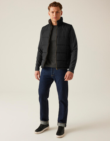 Regatta Altoona Insulated Bodywarmer, Seal Grey/Black, XS bedrucken, Art.-Nr. 415171582