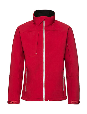 Russell Europe Men`s Bionic Softshell Jacket, Classic Red, M bedrucken, Art.-Nr. 417004014
