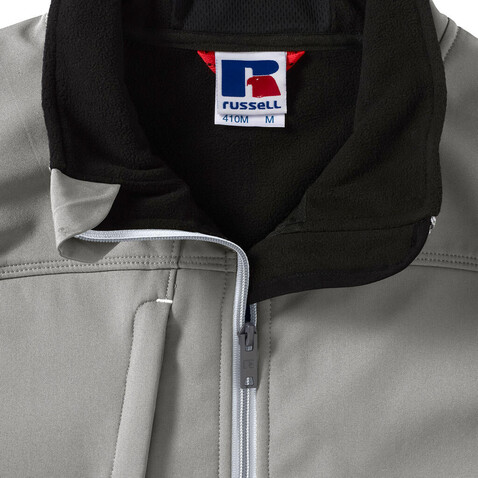 Russell Europe Men`s Bionic Softshell Jacket, Stone, XS bedrucken, Art.-Nr. 417000092