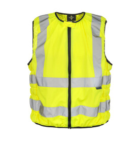 Korntex Hi-Vis Biker Vest Schleiz, Yellow, L bedrucken, Art.-Nr. 417136004