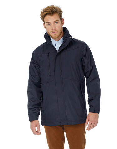 B &amp; C Corporate 3-in-1 Jacket, Dark Grey, XL bedrucken, Art.-Nr. 418421286