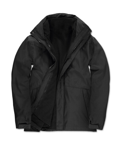 B &amp; C Corporate 3-in-1 Jacket, Black, XS bedrucken, Art.-Nr. 418421012