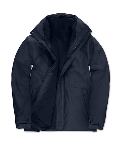 B &amp; C Corporate 3-in-1 Jacket, Navy, 3XL bedrucken, Art.-Nr. 418422008