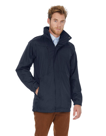 B &amp; C Corporate 3-in-1 Jacket, Black, XS bedrucken, Art.-Nr. 418421012