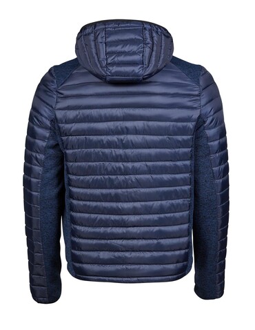 Tee Jays Hooded Outdoor Crossover Jacket, Black/Black Melange, S bedrucken, Art.-Nr. 418541613