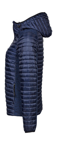 Tee Jays Ladies` Hooded Outdoor Crossover Jacket, Black/Black Melange, S bedrucken, Art.-Nr. 419541613