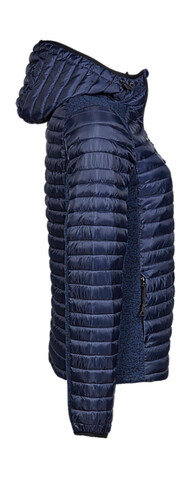 Tee Jays Ladies` Hooded Outdoor Crossover Jacket, Black/Black Melange, XL bedrucken, Art.-Nr. 419541616
