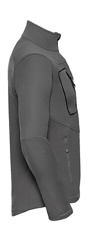 Russell Europe Men`s Sportshell 5000 Jacket, Titanium, L bedrucken, Art.-Nr. 421001395