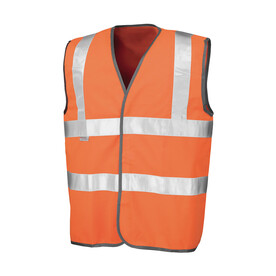 Result Safety Hi-Vis Vest, Fluorescent Orange, S/M bedrucken, Art.-Nr. 421334054 Result Safety Hi-Vis Vest, Fluorescent Orange, S/M bedrucken, Art.-Nr. 421334054
