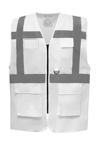 Yoko Fluo Executive Waistcoat, White, S bedrucken, Art.-Nr. 421770001 Yoko Fluo Executive Waistcoat, White, S bedrucken, Art.-Nr. 421770001