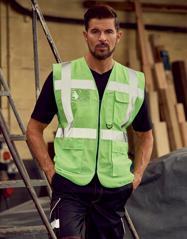 Yoko Fluo Executive Waistcoat, Fluo Yellow, L bedrucken, Art.-Nr. 421776053 Yoko Fluo Executive Waistcoat, Fluo Yellow, L bedrucken, Art.-Nr. 421776053