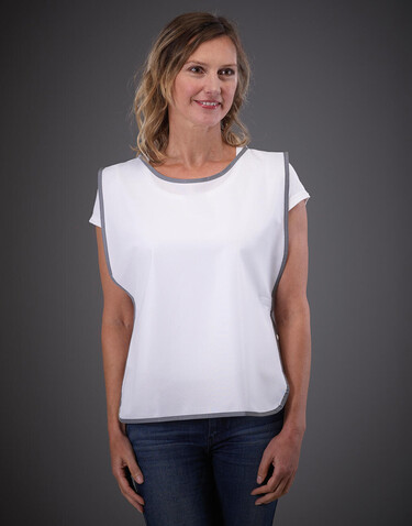Yoko Fluo Reflective Border Tabard, White, S/M bedrucken, Art.-Nr. 422770000