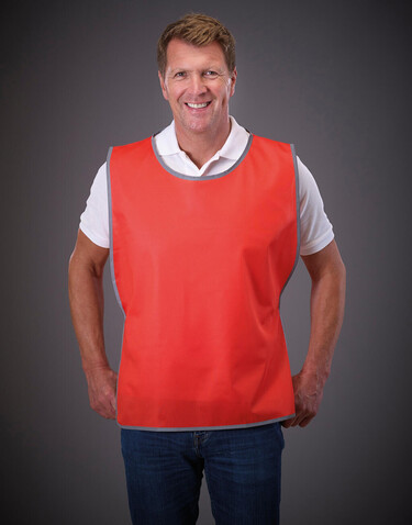 Yoko Fluo Reflective Border Tabard, Red, L/XL bedrucken, Art.-Nr. 422774001