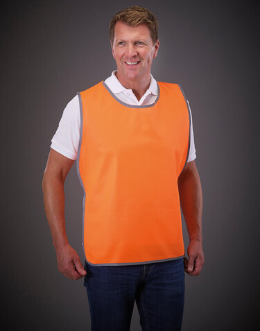 Yoko Fluo Reflective Border Tabard, White, S/M bedrucken, Art.-Nr. 422770000