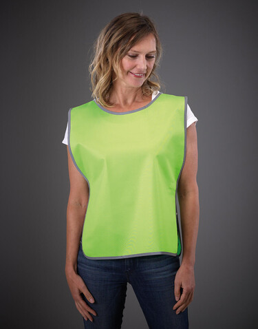 Yoko Fluo Reflective Border Tabard, White, S/M bedrucken, Art.-Nr. 422770000