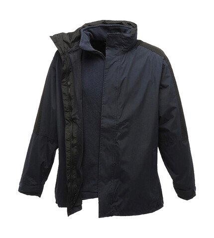 Regatta Defender III 3-In-1 Jacket, Navy/Black, 3XL bedrucken, Art.-Nr. 423172408