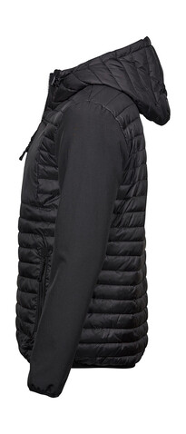 Tee Jays Hooded Crossover Jacket, Black, 2XL bedrucken, Art.-Nr. 423541017