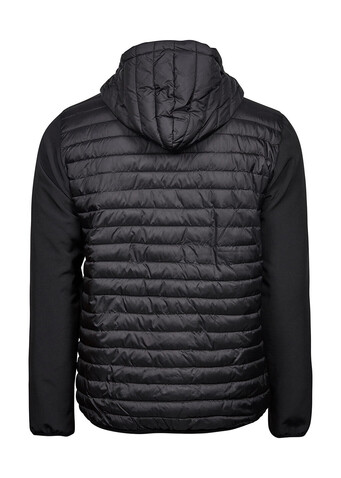 Tee Jays Hooded Crossover Jacket, Black, 2XL bedrucken, Art.-Nr. 423541017
