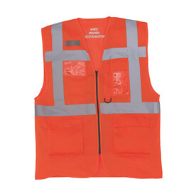 Yoko Fluo Open Mesh Executive Waistcoat, Fluo Orange, S bedrucken, Art.-Nr. 423774053 Yoko Fluo Open Mesh Executive Waistcoat, Fluo Orange, S bedrucken, Art.-Nr. 423774053