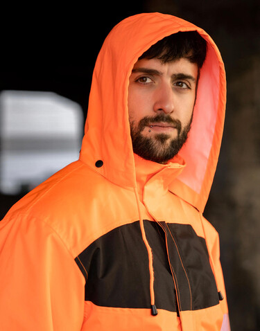 Korntex EOS - Hi-Vis Parka, Yellow/Black, L bedrucken, Art.-Nr. 425136573