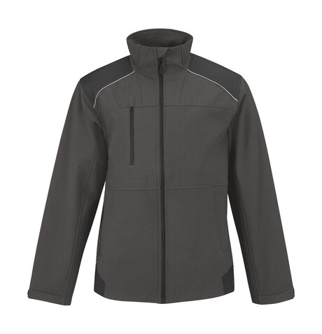 B & C Shield Softshell PRO Jacket, Dark Grey, L bedrucken, Art.-Nr. 425421285 B & C Shield Softshell PRO Jacket, Dark Grey, L bedrucken, Art.-Nr. 425421285