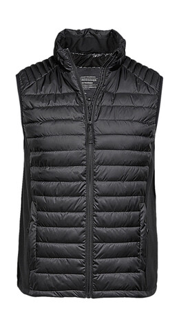Tee Jays Ladies` Crossover Bodywarmer, Black/Black, M bedrucken, Art.-Nr. 425541774