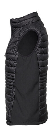 Tee Jays Ladies` Crossover Bodywarmer, Black/Black, S bedrucken, Art.-Nr. 425541773