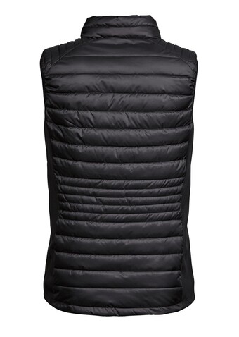 Tee Jays Ladies` Crossover Bodywarmer, Black/Black, S bedrucken, Art.-Nr. 425541773